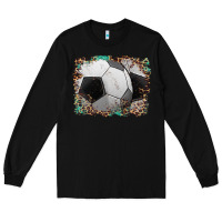 Black sports soccer background Long Sleeve Tee - Artiststas