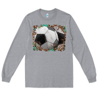 Heather Grey sports soccer background Long Sleeve Tee - Artiststas