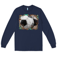 Navy sports soccer background Long Sleeve Tee - Artiststas
