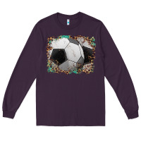 Plum sports soccer background Long Sleeve Tee - Artiststas