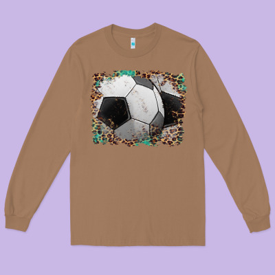 Sports Soccer Background Long Sleeve Tee Designed By Artiststas