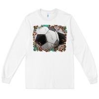 White sports soccer background Long Sleeve Tee - Artiststas