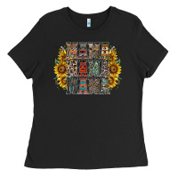 Black mama sunflower western Ladies Tee - RacoonDesign