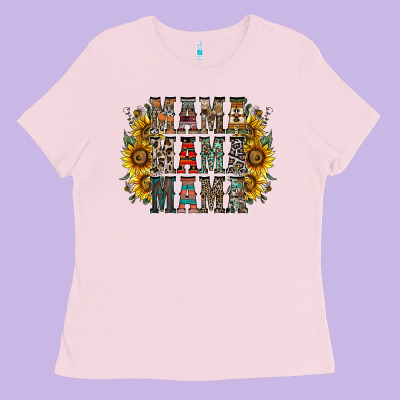 Mama Sunflower Western Ladies Tee Designed By Racoondesign