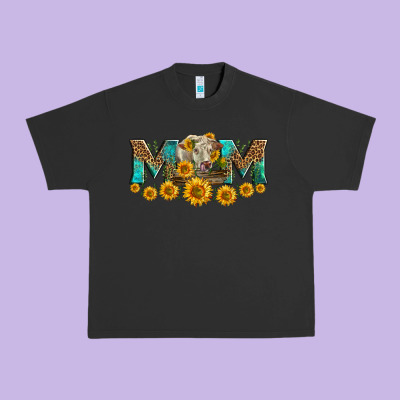 Charolais Cow Mom Urban Heavy Tee Designed By Lillyallendesigns