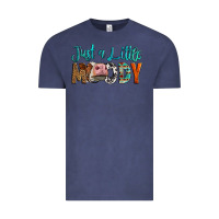Vintage Denim Western Just A Little Moody Cow Vintage Tee - LillyAllenDesigns