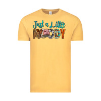 Vintage Mustard Western Just A Little Moody Cow Vintage Tee - LillyAllenDesigns