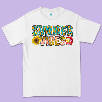 Summer Vibes Premium Tee Designed By Cowhidedigitalart