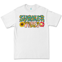 White Summer Vibes Premium Tee - CowhideDigitalArt