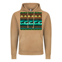 Vintage Camel turquoise horse and bullskull aztec  pattern Vintage Hoodie - BarkalooDesign