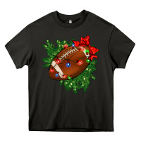 Asphalt american football christmas with lights and ribbon Heavy Core Tee - FaDigitalArtStudio