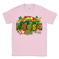 Bubblegum Pink lucky nurse  St. Patricks Day Classic Tee - FaDigitalArtStudio