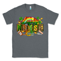 Charcoal Heather lucky nurse  St. Patricks Day Classic Tee - FaDigitalArtStudio
