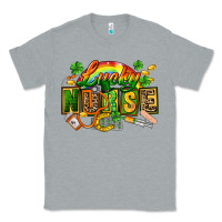 Heather Grey lucky nurse  St. Patricks Day Classic Tee - FaDigitalArtStudio