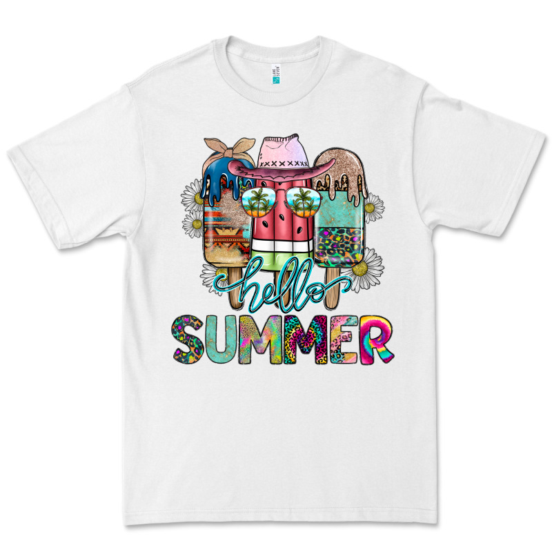 Hello Summer Premium Tee by CowhideDigitalArt | Teevron