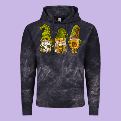 Sunflower Gnomies Vintage Hoodie Designed By Barkaloodesign