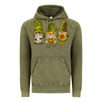 Vintage Olive sunflower gnomies Vintage Hoodie - BarkalooDesign