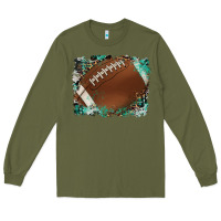 Army Green sports football background Long Sleeve Tee - Artiststas