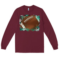 Burgundy sports football background Long Sleeve Tee - Artiststas
