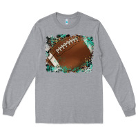 Heather Grey sports football background Long Sleeve Tee - Artiststas