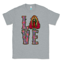 Heather Grey Love Lady Of Guadalupe Classic Tee - Jasminsmagicworld