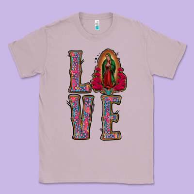 Love Lady Of Guadalupe Classic Tee Designed By Jasminsmagicworld