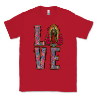 Red Love Lady Of Guadalupe Classic Tee - Jasminsmagicworld