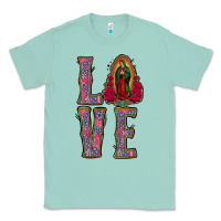 Seafoam Love Lady Of Guadalupe Classic Tee - Jasminsmagicworld