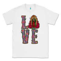 White Love Lady Of Guadalupe Classic Tee - Jasminsmagicworld
