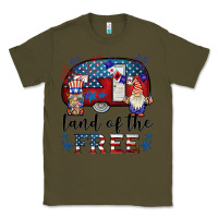Army Green land of the free caravan gnomies Classic Tee - BarkalooDesign