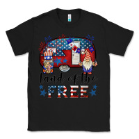 Black land of the free caravan gnomies Classic Tee - BarkalooDesign