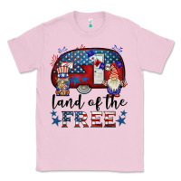Bubblegum Pink land of the free caravan gnomies Classic Tee - BarkalooDesign