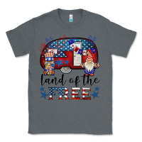 Charcoal Heather land of the free caravan gnomies Classic Tee - BarkalooDesign