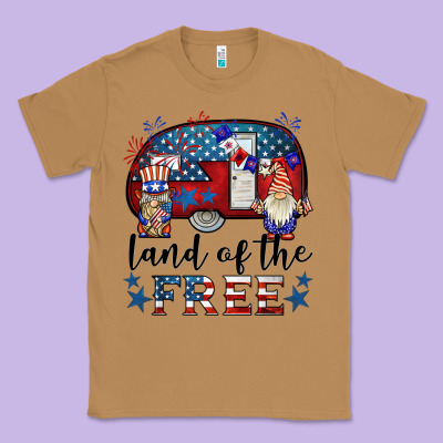 Land Of The Free Caravan Gnomies Classic Tee Designed By Barkaloodesign