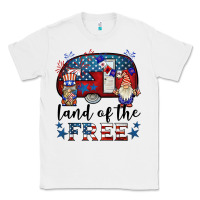 White land of the free caravan gnomies Classic Tee - BarkalooDesign