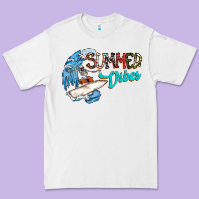Summer Vibes Premium Tee Designed By Cowhidedigitalart