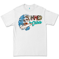 White Summer Vibes Premium Tee - CowhideDigitalArt