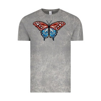 Cloud Rock Patriotic American Butterfly Vintage Tee - LillyAllenDesigns