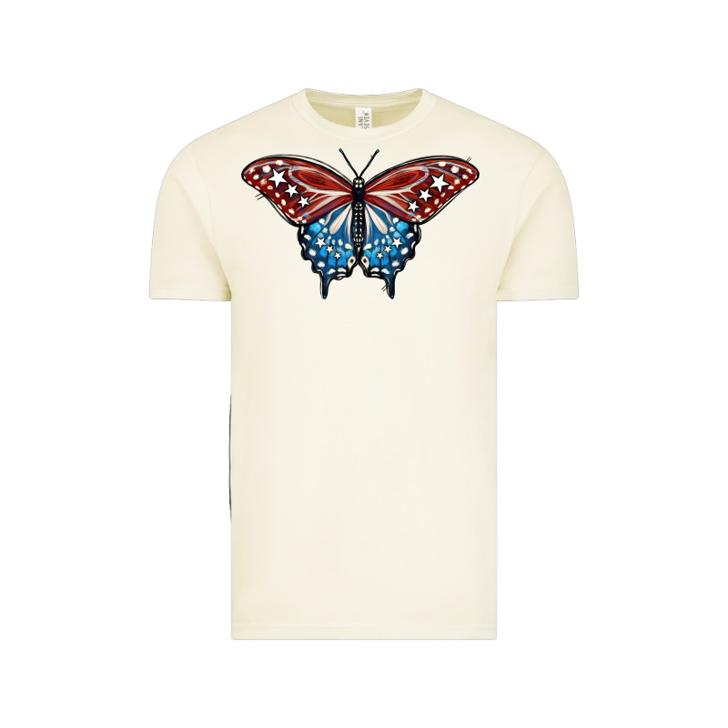 Patriotic American Butterfly Vintage Tee by LillyAllenDesigns | Teevron