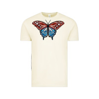 Vintage Arctic Patriotic American Butterfly Vintage Tee - LillyAllenDesigns