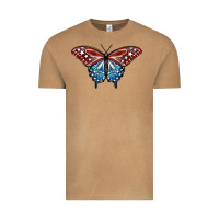 Vintage Camel Patriotic American Butterfly Vintage Tee - LillyAllenDesigns