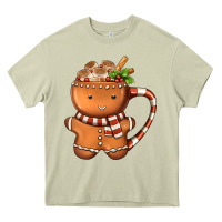 Mossy Gingerbread Cookie Man Hot Cocoa Coffee Heavy Core Tee - FaDigitalArtStudio