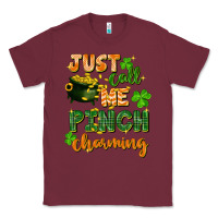 Burgundy Just call me pinch charming St. Patricks Day Classic Tee - FaDigitalArtStudio