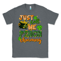 Charcoal Heather Just call me pinch charming St. Patricks Day Classic Tee - FaDigitalArtStudio
