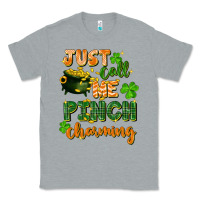 Heather Grey Just call me pinch charming St. Patricks Day Classic Tee - FaDigitalArtStudio