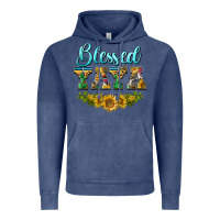 Vintage Denim blessed yaya Vintage Hoodie - BarkalooDesign