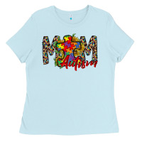 Baby Blue mom autism 2 Ladies Tee - RacoonDesign