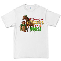 White All I Want For Christmas Is A Horse Premium Tee - LillyAllenDesigns