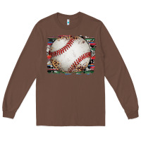 Chestnut sports baseball background Long Sleeve Tee - Artiststas