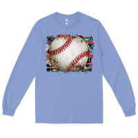 Colony Blue sports baseball background Long Sleeve Tee - Artiststas